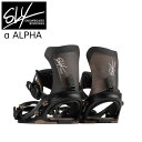 25-26 スライ ビンディング アルファ ブラック SLY Snowboard α ALPHA Black グラトリ専用 ラントリ スノボ 京極 恭平 京僧 ...