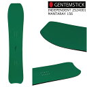 25-26 ゲンテンスティック 2424001 マンタレイ 156 GENTEMSTICK MANTARAY 国産 ショートキャンバー メンズ パウダー スノー...