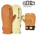 25-26 エビス カービングミット EB'S CARVING MITT ショートカフ レザー 革 メンズ レディース スノーボード スノボーグローブ