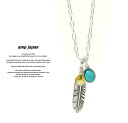 AvWp amp japan 16AC-105 Small Heart Feather &Turquoise NecklaceAMP JAPAN Vo[ tFU[ ^[RCY lCeBu lbNX Y fB[X