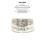 amp japan アンプジャパン 17AJK-255 TOO FAST TO LIVE TOO YOUNG TO DIE RingAMP JAPAN Silver シルバー リング メンズ レディース