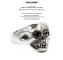 amp japan アンプジャパン 8ah-163SV Skull ringAMP JAPAN シルバー スカル リング メンズ レディース