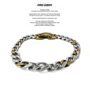 amp japan アンプジャパン 17AO-405 Gradation Cavalry Chain Bracelet -Wide-AMP JAPAN Brass 真鍮 シルバー チェーン ブレスレット メンズ レディース