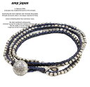 amp japan AvWp 13AH-331 Stitched Seeds Beads BraceletAMP JAPAN CfBS Vo[ uXbg Y fB[X