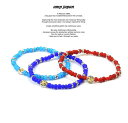 アンプジャパン amp japan 16AHK-445 White Hearts Circle Star Bracelet AMP JAPAN 真鍮 スター ビ...