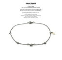 amp japan アンプジャパン 16AC-411 Narrow Black Chain Bracelet Anklet -Petite Etoile-AMP JAPAN silver シルバー スター チェーン ブレスレット アンクレット メンズ レディース