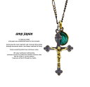アンプジャパン アンプジャパン amp japan 11AM-119 Jesus Necklace With Epoxy Medaille AMP JAPAN 真鍮 クロス マリア ネックレス