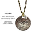 アンプジャパン amp japan 11AD-214 HOPE Coin Necklace AMP JAPAN 真鍮 コイン コインネックレス ネックレス メン...