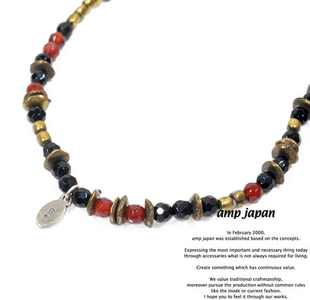 amp japan アンプジャパン 11AHK-691 Red agate BraceletAMP JAPAN レッドアゲート ブレスレット ネックレス メンズ レディース