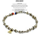 amp japan アンプジャパン 12AHK-351 Tricolor in Seed Beads BraceletAMP JAPAN ブラス ビーズ ブレス...