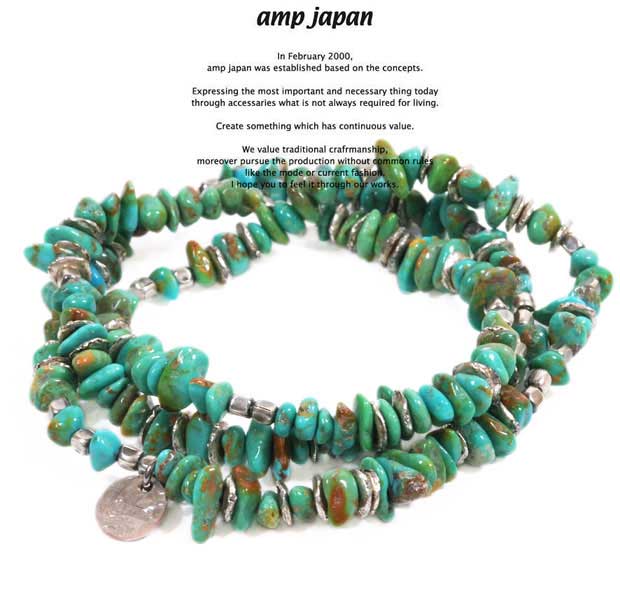 amp japan ץѥ 13AHK-161 Tumble Turquoise BraceletAMP JAPAN  ֥쥹å  ǥ