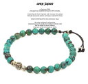 amp japan アンプジャパン 14ah-413hallmark beads bracelet -turquoise- AMP JAPAN シルバー ターコ...