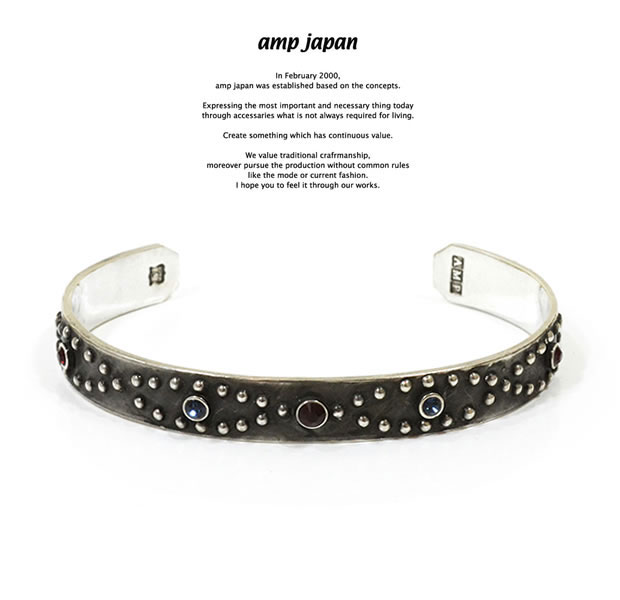 楽天EXTREMEamp japan アンプジャパン 15AO-325BR Classic Studs Bangle -Narrow-AMP JAPAN Brass 真鍮 スタッズ バングル メンズ レディース