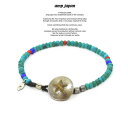 AvWp amp japan 15AHK-416 Star Dime Concho Beads Bracelet-Turquoise-AMP JAPAN ^[RCY X^[ RC uXbg Y fB[X