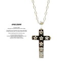 アンプジャパン amp japan 14AO-135 Star Stamped Cross NecklaceAMP JAPAN シルバー スター クロス ネックレス メンズ レディース