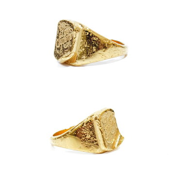 NURK-10/GP LOVE SUPREMENUBIA/ヌビアsilver ring/シルバーリングK18ゴールドメッキ/Goldメンズレディースアクセサリー