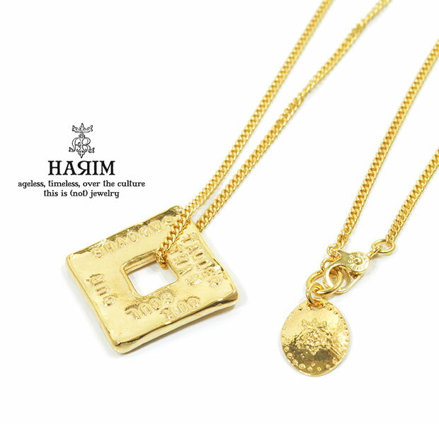 HARIM ハリム HRP115GP Stairway to Heaven Square PendantGold ゴールド Silver シルバー プレート ネックレス レッド ツェッペリン メンズ レディース