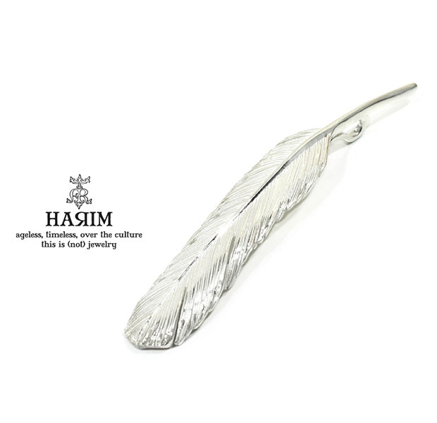 HARIM ハリム HRT002WH Feather Pendant /L 【LEFT】Silver シルバー フェザー ペンダント トップ メン..