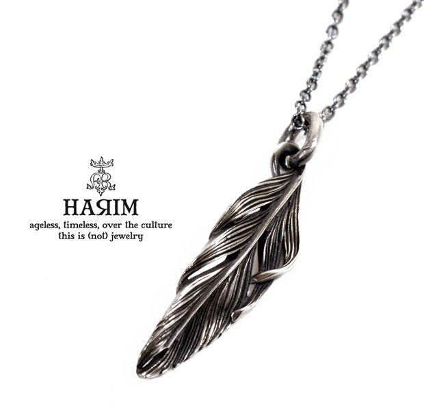HARIM ハリム HRP042 necklaceシルバー フェザー シングル ネックレス