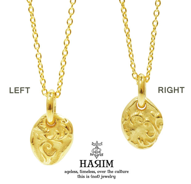 ハリム HARIM ハリム HRPM006,007necklace ゴールド 唐草 ネックレス