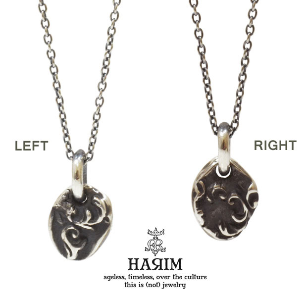 ハリム HARIM ハリム HRPM006,007 necklace シルバ- 燻し 唐草 ネックレス ペア