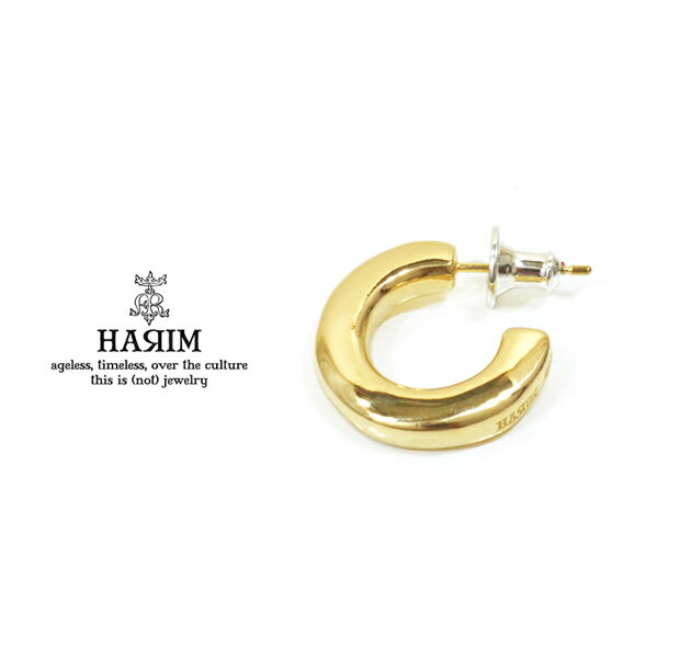 HARIM ハリム/HRA048 GP Good pierce/Lループ ピアス/GOLD PLATE ゴールド
