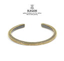 HARIM ハリム HRA052BR Stairway to Heaven Side Word CffBrass 真鍮 シンプル バングル レッド ツェッペリン...