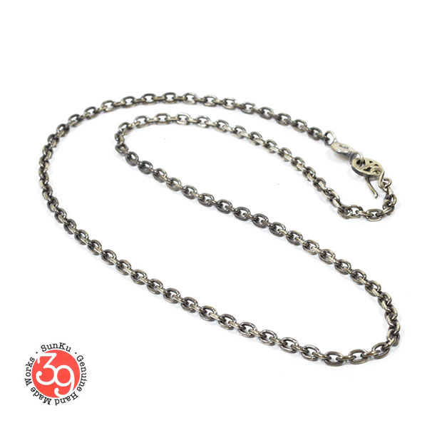 Sunku/39サンクSK-092 Oval Silver Chain(M) Necklace/ネックレスSilver925/シルバーアンティークメンズ/レディースアクセサリー