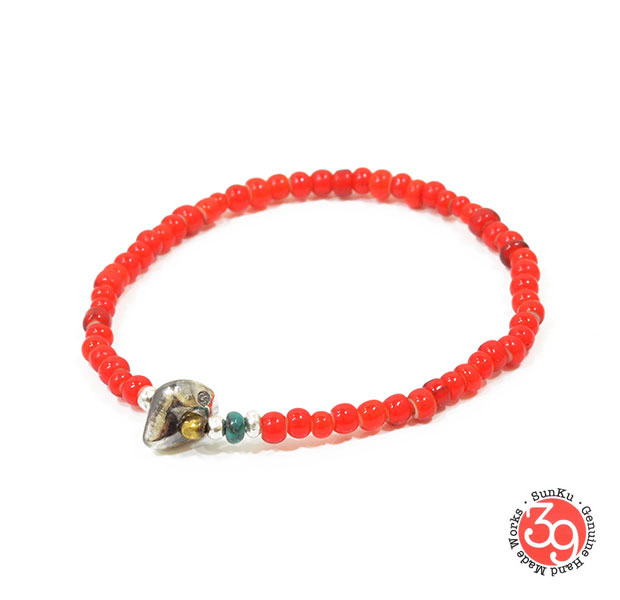 Sunku/39  SK-066 White Heart Beads Braceletƥ ӡ ֥쥹å