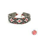 Sunku 39 サンク SK-174 CRG Beads Braid Bracelet Silver シルバー ビーズ クロス ブレスレット 【あす楽対応】(4)
