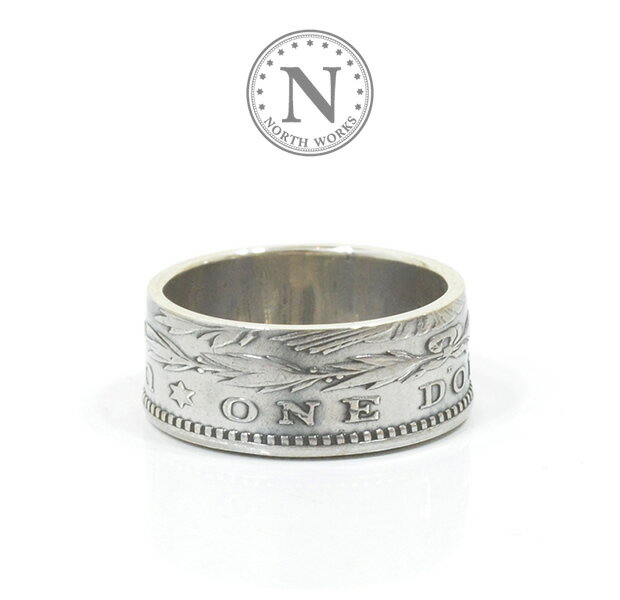 ノースワークス 指輪 メンズ ノースワークス NORTH WORKS N-002-2 1$ HALF RING コイン リング