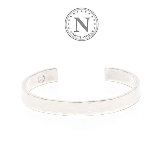 ノースワークス NORTH WORKS W-303 Stamped Bangle　Silver シルバー クロス バングル