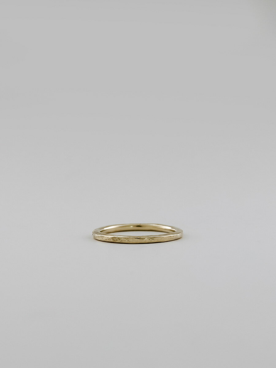 UNKNOWN. アンノウン U511 " HIT " RING / BRASS 真鍮 ブラス 叩き プレーン リングシンプル メンズ レ..