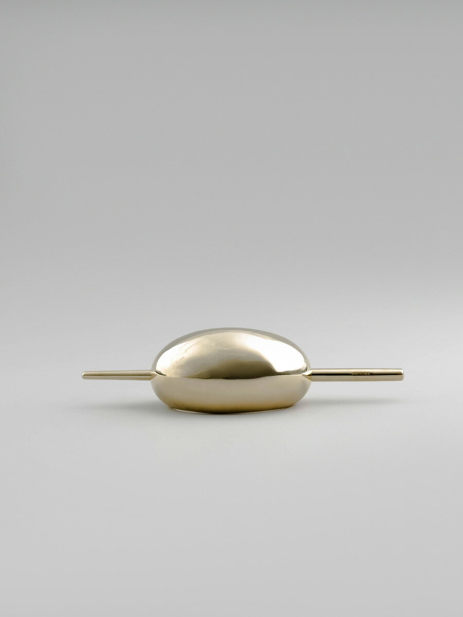 UNKNOWN. U602B “ OVAL2 ” HAIR / BRASS 真鍮　ヘアアクセシンプル レディース