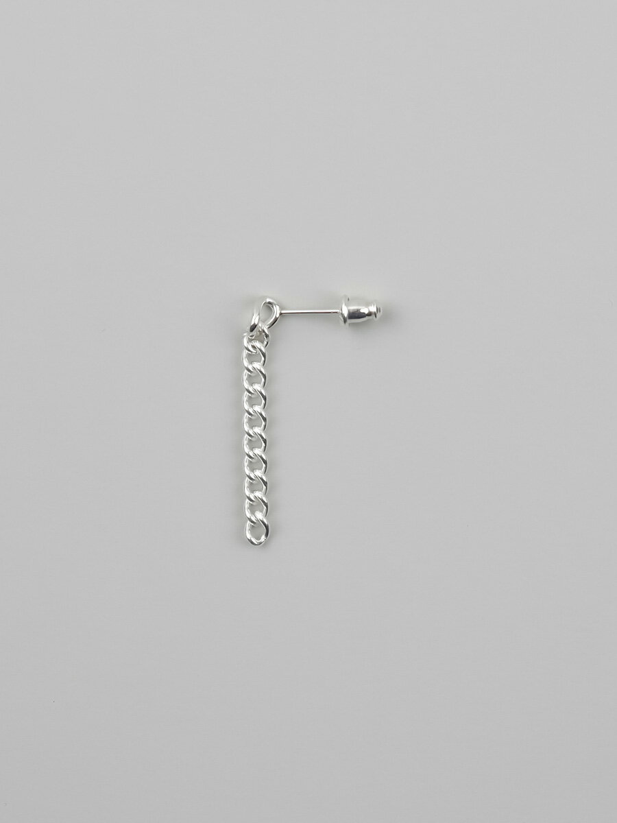 UNKNOWN. アンノウン U327 " CHAIN3 " PIERCE / SILVER シルバー チェーン ピアスChain 喜平 キヘイ チェーン メンズ レディース