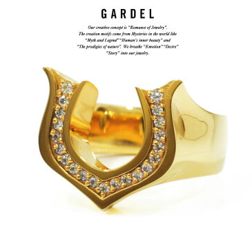 GARDEL ガーデル gdr069 NEO CLASSIC HORSE SHOE RING リング/RINGK18 GOLD/ゴールド天然石/ダイヤモンド/DIAMONDホースシュー/蹄メンズ/レディース/ペアアクセサリー/ジュエリー