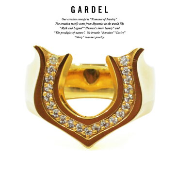 GARDEL ガーデル gdr069 NEO CLASSIC HORSE SHOE RING リング/RINGK18 GOLD/ゴールド天然石/ダイヤモンド/DIAMONDホースシュー/蹄メンズ/レディース/ペアアクセサリー/ジュエリー