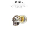 GARDEL ガーデルgde004JUDE PIERCEPierce/ピアスsilver925/シルバー/DIAMONDダイヤモンド/スカル/SKULLメンズ/レディース/アクセサリ−