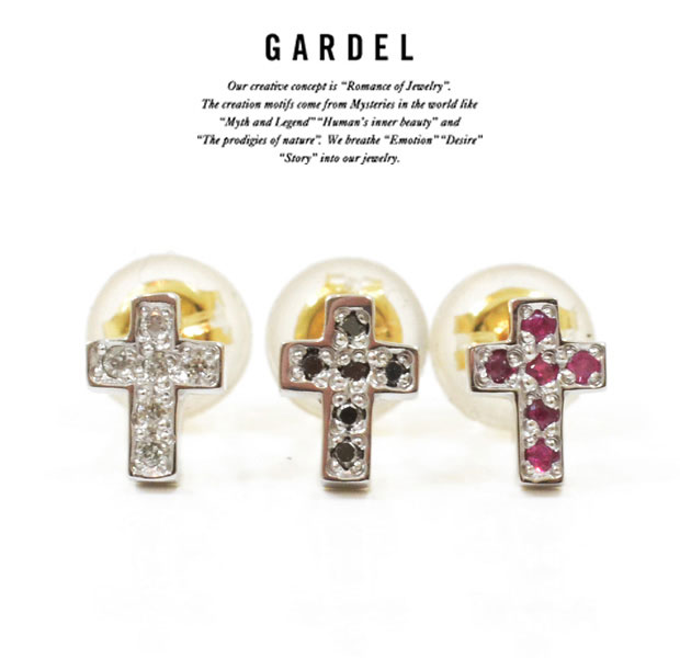 GARDEL ガーデルgde020FAIRY PIERCEピアス/PIERCECROSS/クロスSILVER925/シルバー天然石/ジュエリー/ダ..