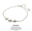 GARDEL K[f GDA-002TS Trinity Star Anklet ANbgsilver925 Vo[ STAR X^[ Y fB[X ANZT[