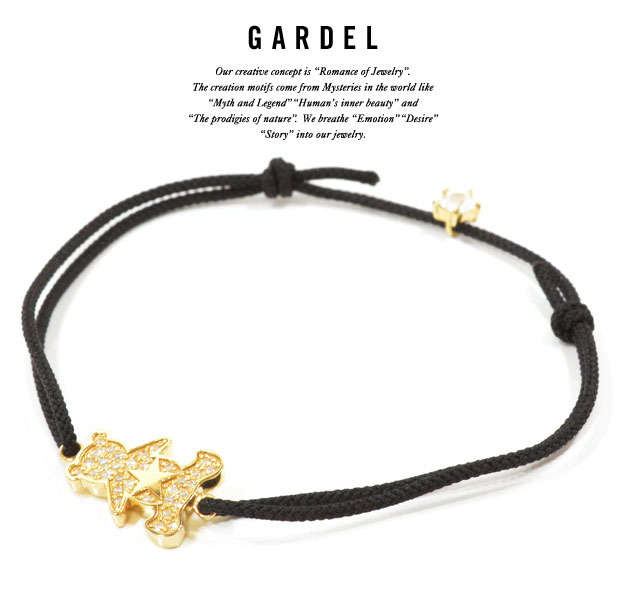 GARDEL ガーデル gdb059 MILY BEAR BRACELET ブレスレット/BRACELETBEAR/ベアK18 GOLD/ゴールド天然石/ダイヤモンドメンズ/レディースアクセサリー/ジュエリー