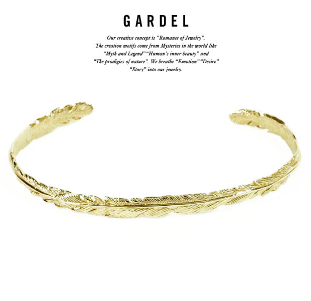 GARDELǥgdb033K18NATURAL FEATHER BRACELETե/֥쥹å/Х󥰥K18 GOLD/18/ɥ奨꡼/꡼