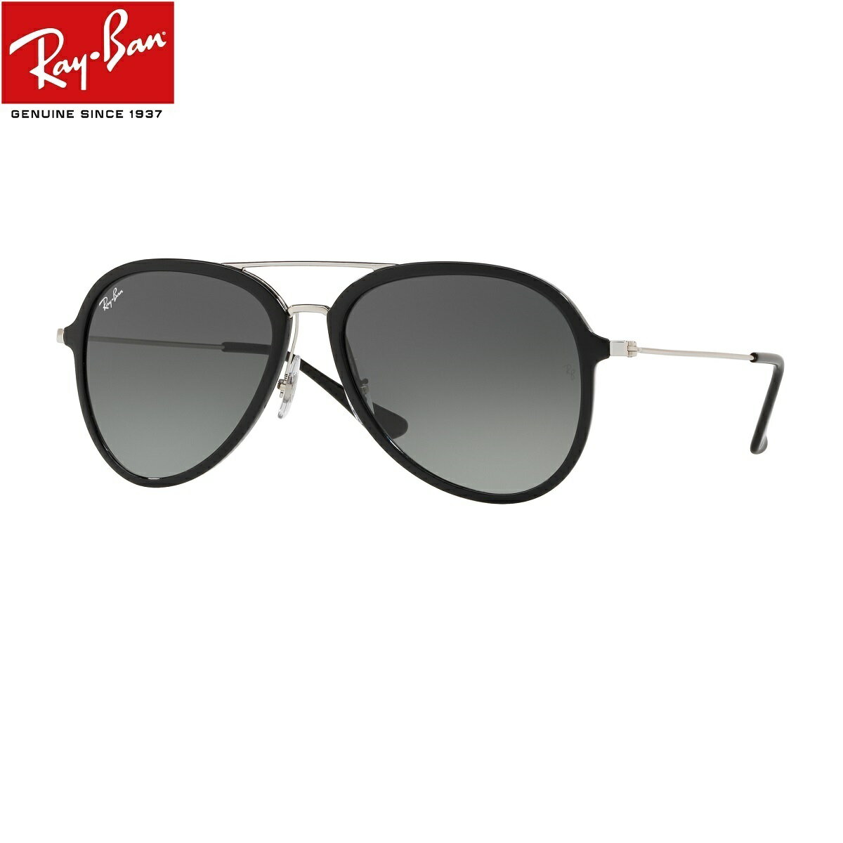 レイバン サングラス Ray-Ban RB4298 601/71（57）メンズ セルフレーム グレーグラディエント ミラーサングラス 鼻パット ティアドロップ 【あす楽対応】【ルックスオティカジャパン・メーカー保証書付】