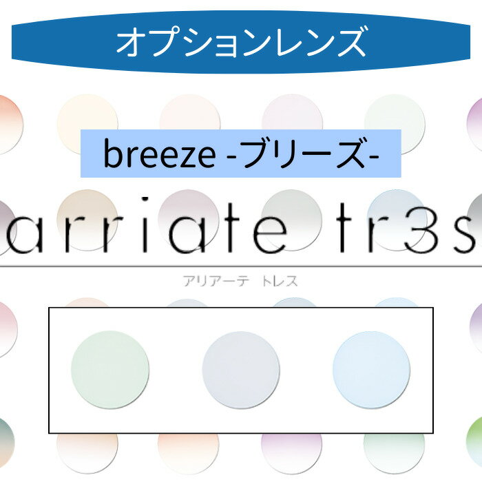 【染色カラーオプション】arriate tr3s アリアーテカラートレス ブリーズ（breeze） ネイビー ブルー グリーン 2枚1組 カラーレンズ カラーメガネ 度付き 度あり 度なし 伊達 サングラス 眼鏡 メガネ