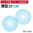 【他店のフレームもOK】【レンズ交換専用】フレーム持ち込み用 イトーレンズ 薄型 屈折率1.60 非球面 レンズ (2枚1組) Ito Lens 単焦点 メガネ...