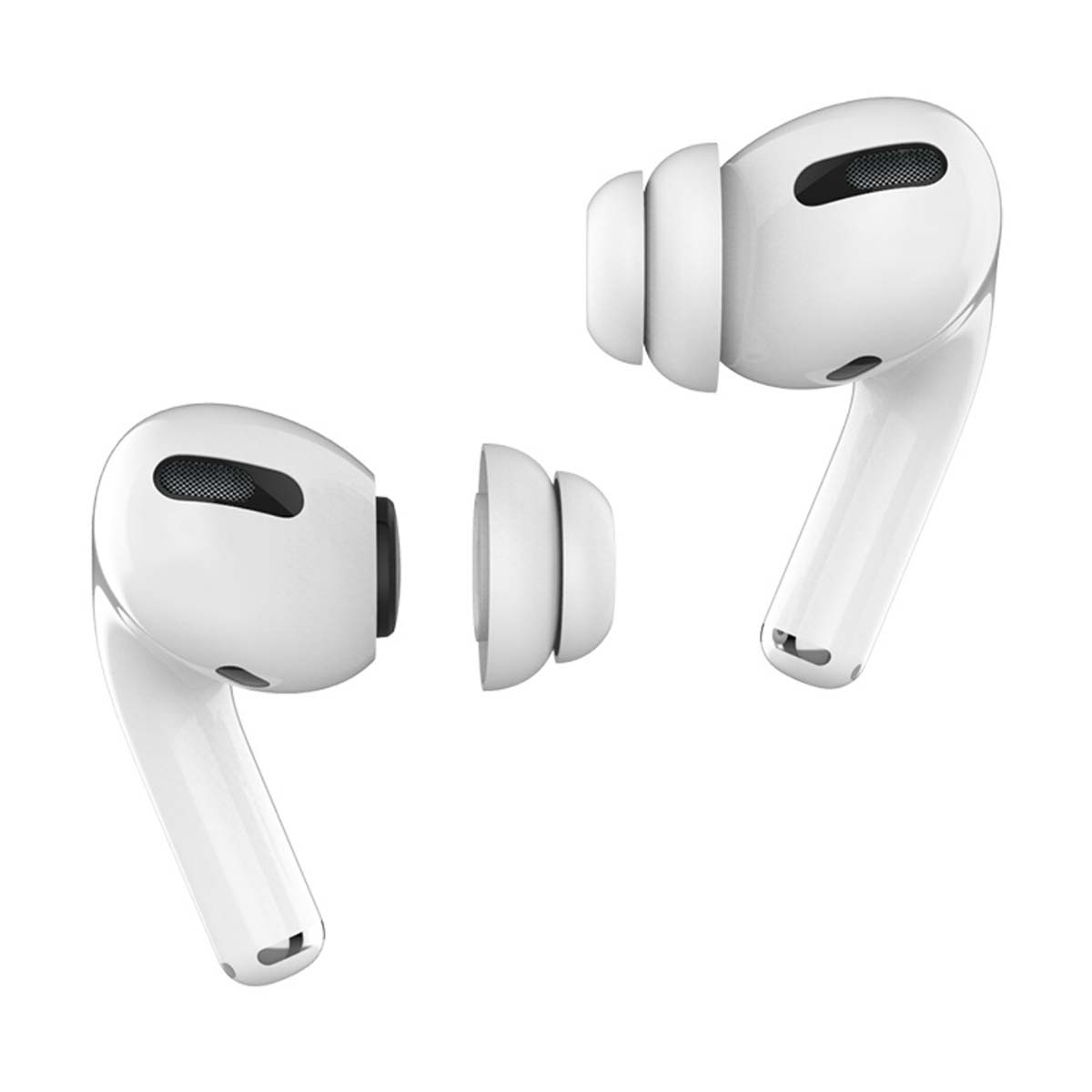 AirPods pro イヤーチップ（送料無料）イヤーピース シリコン製 S M L サイズ エアーポッズ プロ イヤホン イヤフォン カバー イヤホンピース 白 交換 互換 Airpods2 ホワイト ブラック イヤーキャップ