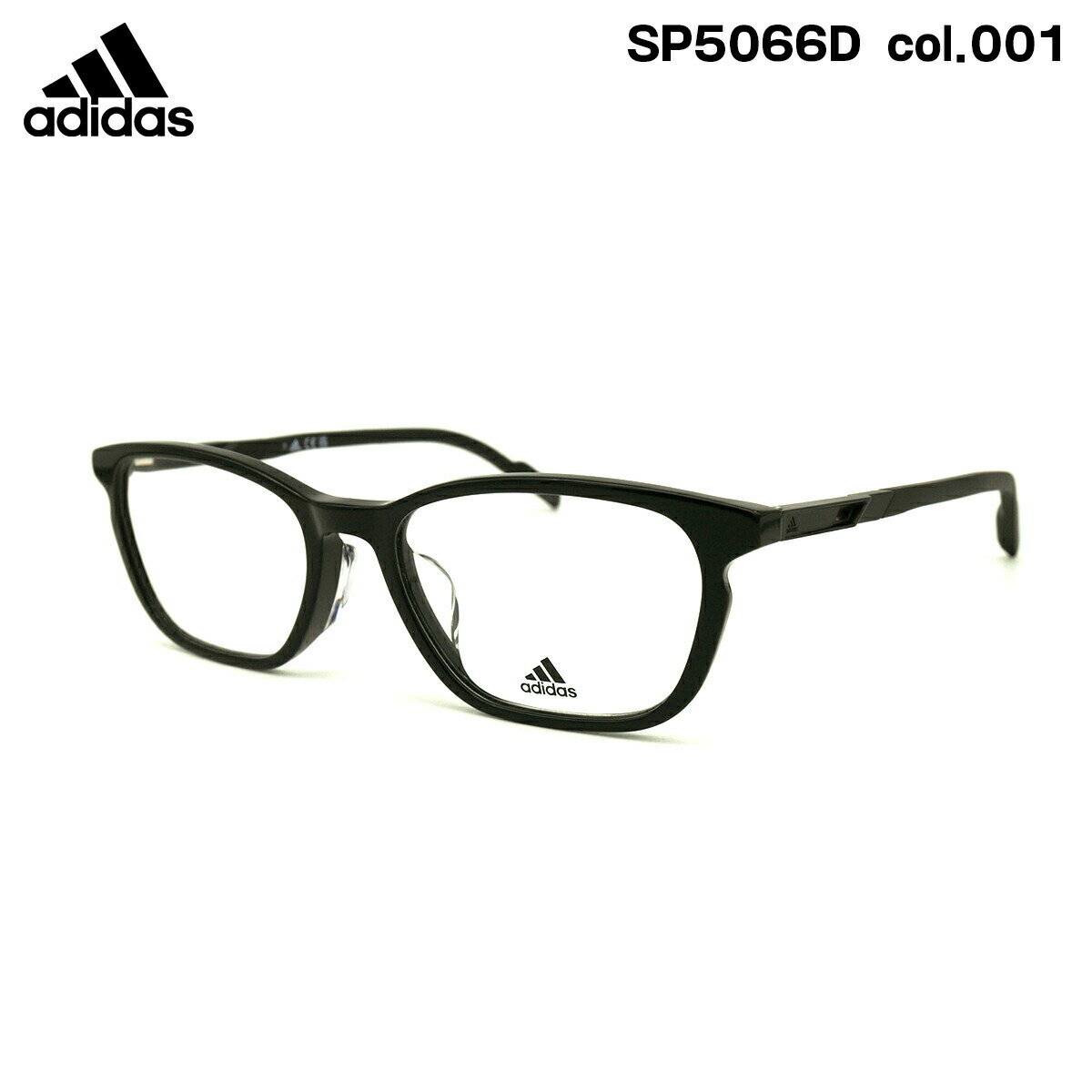 アディダス メガネ SP5066D (SP5066D/V) col.001 54mm adidas アジアンフィット 国内正規品 フレーム メンズ レディース