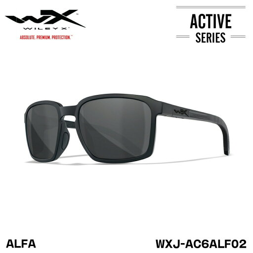ワイリーエックス アルファ サングラス WXJ-AC6ALF02 WILEY X WX ALFA 02 Black Ops マットブラック スモークグレー 日本仕様 ワイリーエックス アルファ サングラス WXJ-AC6ALF02 WILEY X WX ALFA 02 Black Ops マットブラック スモークグレー 日本仕様