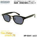 偏光 サングラス ネオポラ MP-5041 col.2 48mm マッキントッシュフィロソフィー MACKINTOSH PHILOSOPHY ネオコントラスト偏光 スモーク70 UVカット(4)