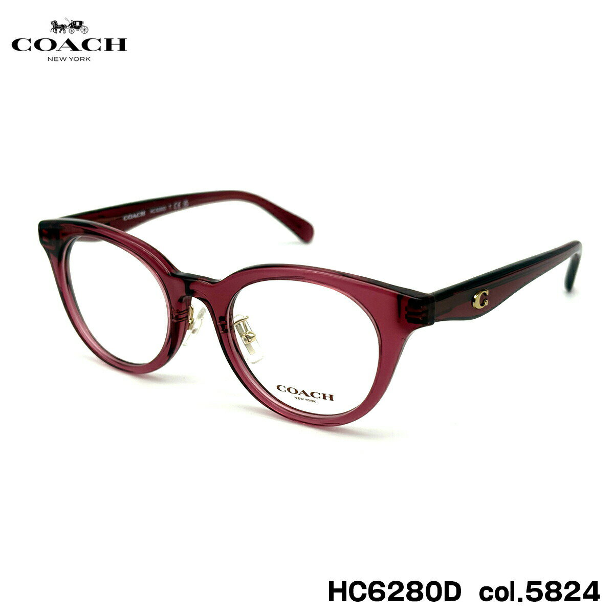 Plastic Frame - コーチ メガネ HC6280D col.5824 48mm COACH アジアンフィット フレーム 国内正規品